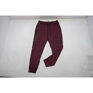 American Eagle Jogger Sweat Pants Tapered Burgundy W/Pockets Mens Sz Large